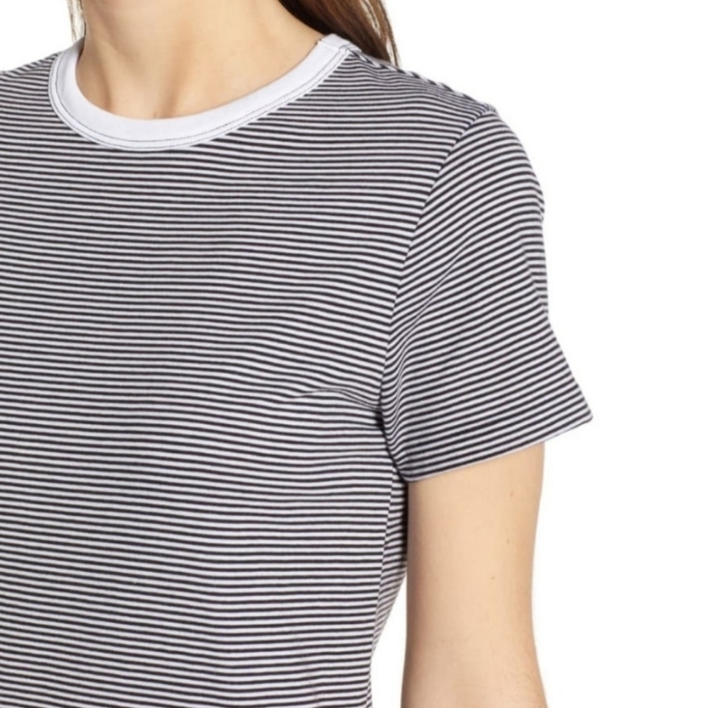 Current/Elliott the Beatnik Striped Maxi T-Shirt Dress - Picture 3 of 9